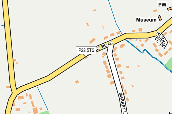 IP22 5TS map - OS OpenMap – Local (Ordnance Survey)