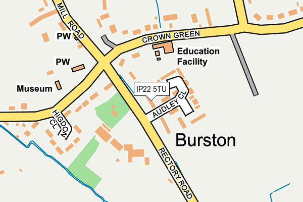 IP22 5TU map - OS OpenMap – Local (Ordnance Survey)