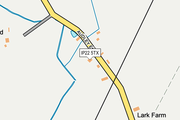IP22 5TX map - OS OpenMap – Local (Ordnance Survey)