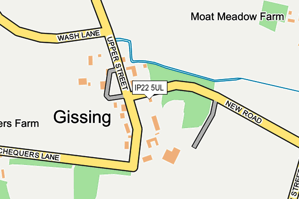 IP22 5UL map - OS OpenMap – Local (Ordnance Survey)