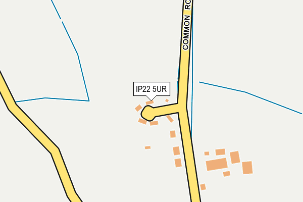 IP22 5UR map - OS OpenMap – Local (Ordnance Survey)