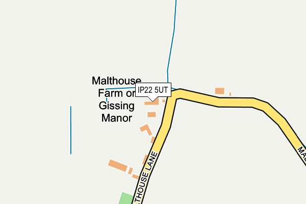 IP22 5UT map - OS OpenMap – Local (Ordnance Survey)