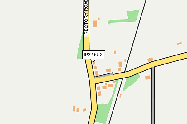 IP22 5UX map - OS OpenMap – Local (Ordnance Survey)