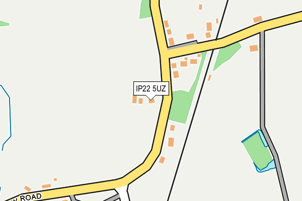 IP22 5UZ map - OS OpenMap – Local (Ordnance Survey)