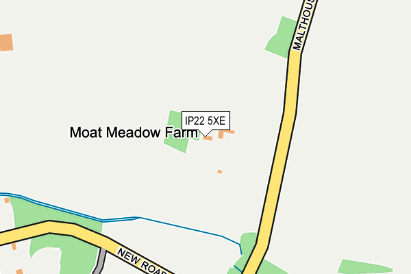 IP22 5XE map - OS OpenMap – Local (Ordnance Survey)