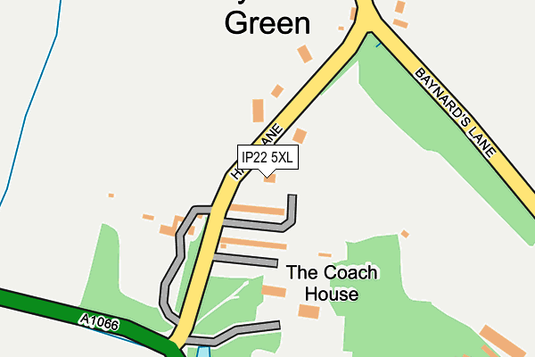 IP22 5XL map - OS OpenMap – Local (Ordnance Survey)