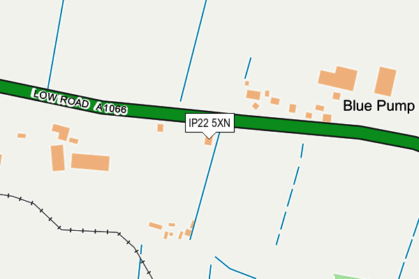 IP22 5XN map - OS OpenMap – Local (Ordnance Survey)