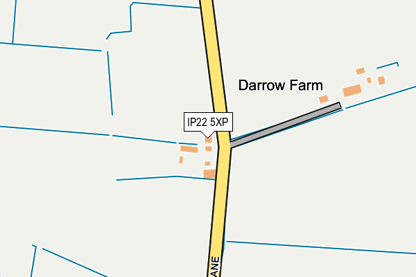 IP22 5XP map - OS OpenMap – Local (Ordnance Survey)