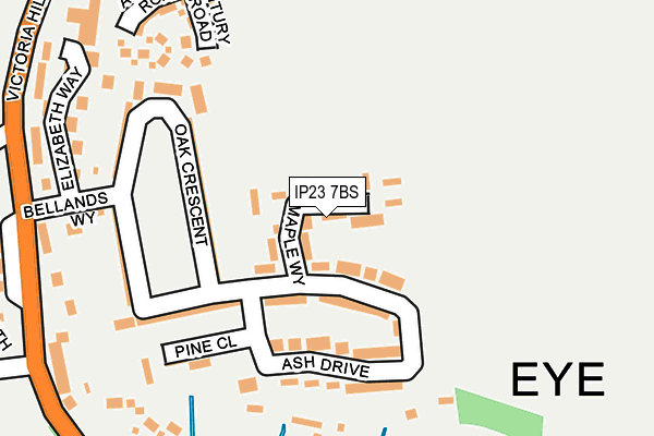 IP23 7BS map - OS OpenMap – Local (Ordnance Survey)