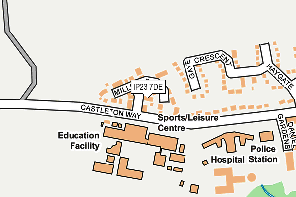 IP23 7DE map - OS OpenMap – Local (Ordnance Survey)