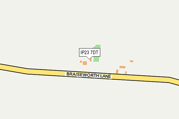 IP23 7DT map - OS OpenMap – Local (Ordnance Survey)