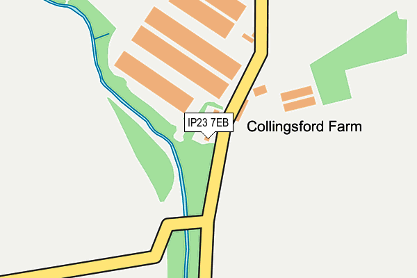 IP23 7EB map - OS OpenMap – Local (Ordnance Survey)