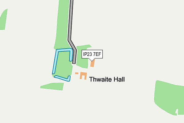 IP23 7EF map - OS OpenMap – Local (Ordnance Survey)