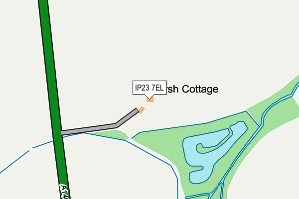 IP23 7EL map - OS OpenMap – Local (Ordnance Survey)