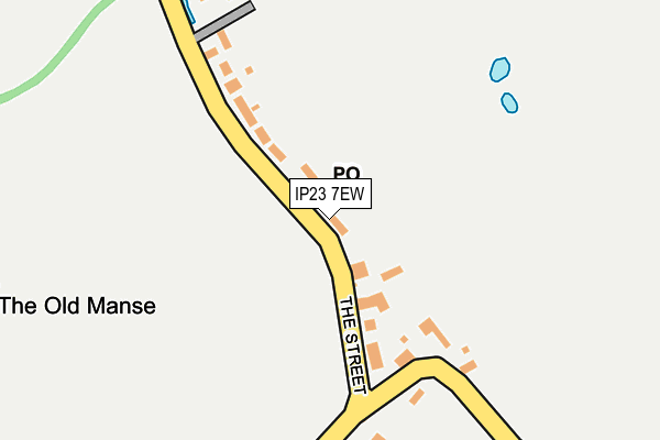 IP23 7EW map - OS OpenMap – Local (Ordnance Survey)
