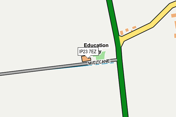 IP23 7EZ map - OS OpenMap – Local (Ordnance Survey)