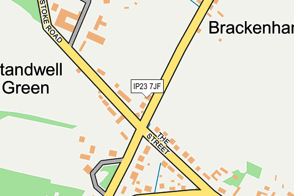 IP23 7JF map - OS OpenMap – Local (Ordnance Survey)