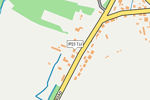 IP23 7JJ map - OS OpenMap – Local (Ordnance Survey)