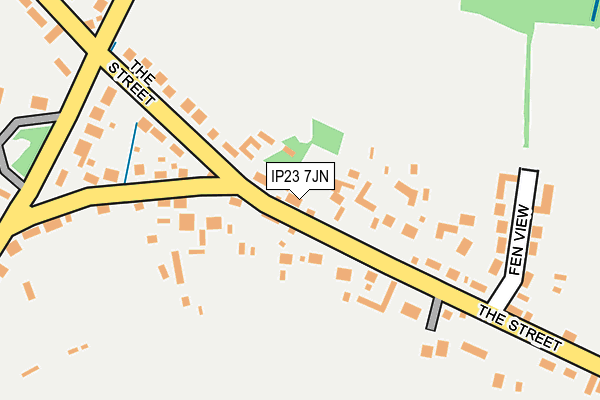 IP23 7JN map - OS OpenMap – Local (Ordnance Survey)