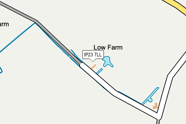 IP23 7LL map - OS OpenMap – Local (Ordnance Survey)