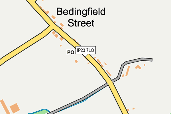 IP23 7LQ map - OS OpenMap – Local (Ordnance Survey)