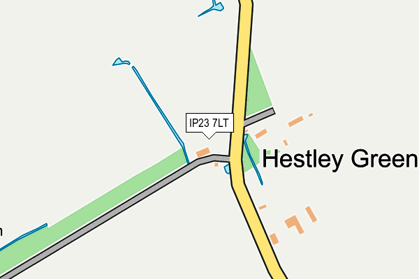 IP23 7LT map - OS OpenMap – Local (Ordnance Survey)