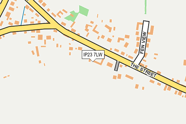 IP23 7LW map - OS OpenMap – Local (Ordnance Survey)
