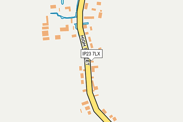 IP23 7LX map - OS OpenMap – Local (Ordnance Survey)