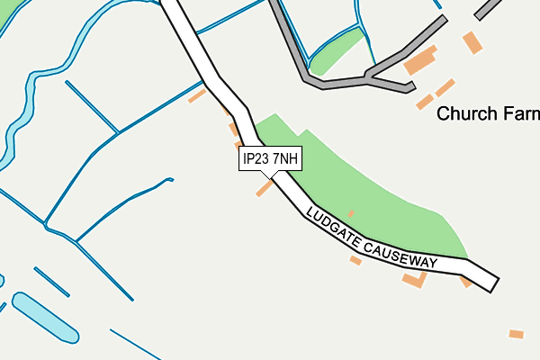 IP23 7NH map - OS OpenMap – Local (Ordnance Survey)