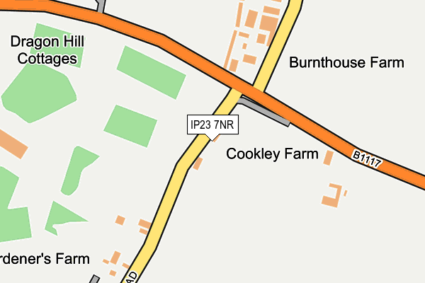 IP23 7NR map - OS OpenMap – Local (Ordnance Survey)