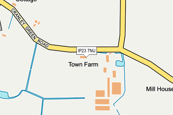 IP23 7NU map - OS OpenMap – Local (Ordnance Survey)