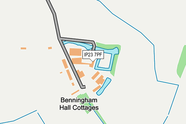 IP23 7PF map - OS OpenMap – Local (Ordnance Survey)