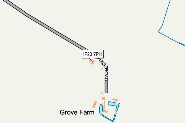 IP23 7PH map - OS OpenMap – Local (Ordnance Survey)