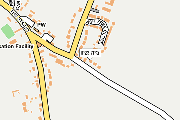 IP23 7PQ map - OS OpenMap – Local (Ordnance Survey)