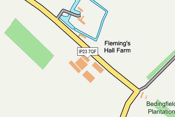 IP23 7QF map - OS OpenMap – Local (Ordnance Survey)