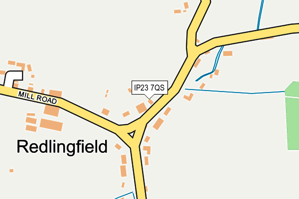 IP23 7QS map - OS OpenMap – Local (Ordnance Survey)