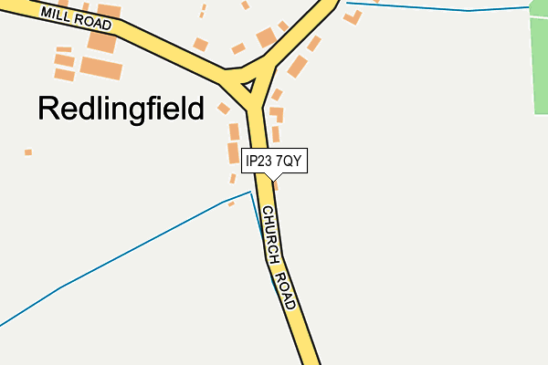 IP23 7QY map - OS OpenMap – Local (Ordnance Survey)