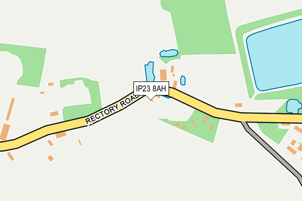 IP23 8AH map - OS OpenMap – Local (Ordnance Survey)