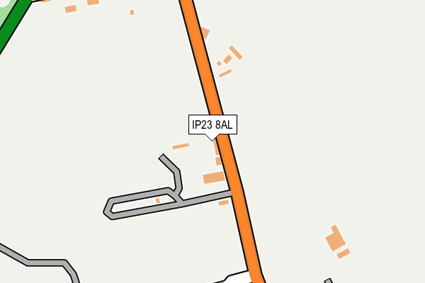 IP23 8AL map - OS OpenMap – Local (Ordnance Survey)