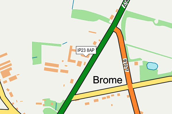 IP23 8AP map - OS OpenMap – Local (Ordnance Survey)