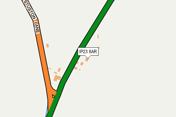 IP23 8AR map - OS OpenMap – Local (Ordnance Survey)