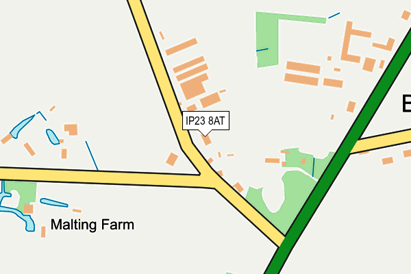 IP23 8AT map - OS OpenMap – Local (Ordnance Survey)