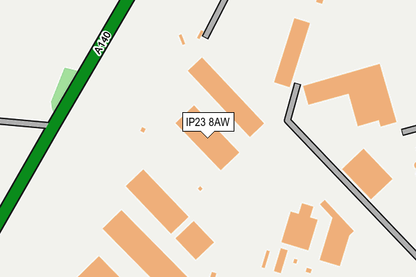 IP23 8AW map - OS OpenMap – Local (Ordnance Survey)