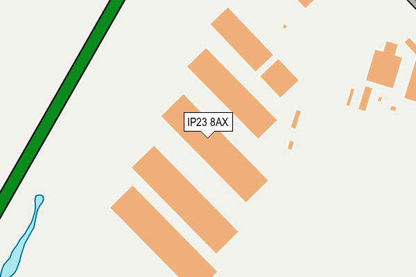 IP23 8AX map - OS OpenMap – Local (Ordnance Survey)