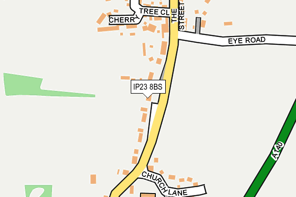 IP23 8BS map - OS OpenMap – Local (Ordnance Survey)