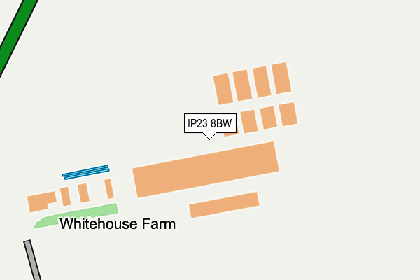 IP23 8BW map - OS OpenMap – Local (Ordnance Survey)