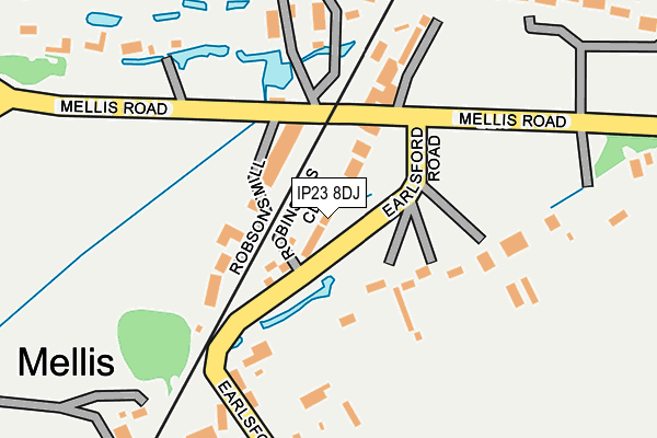 IP23 8DJ map - OS OpenMap – Local (Ordnance Survey)