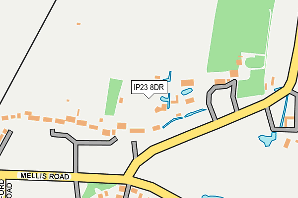 IP23 8DR map - OS OpenMap – Local (Ordnance Survey)