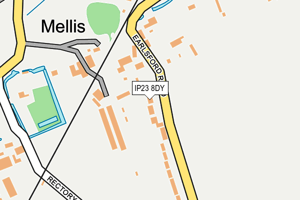 IP23 8DY map - OS OpenMap – Local (Ordnance Survey)