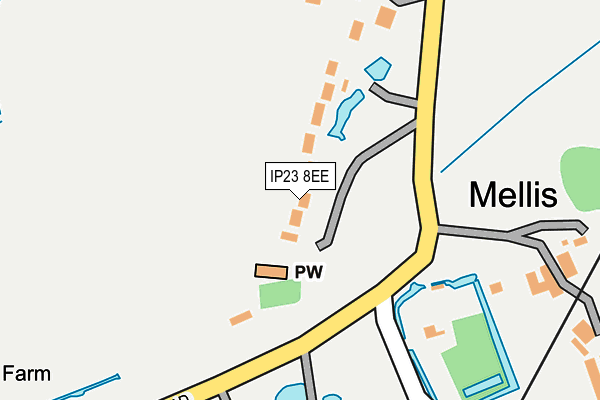 IP23 8EE map - OS OpenMap – Local (Ordnance Survey)